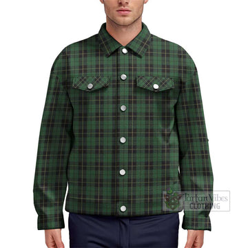 Wallace Hunting Tartan Unisex Lapel Cotton Jacket