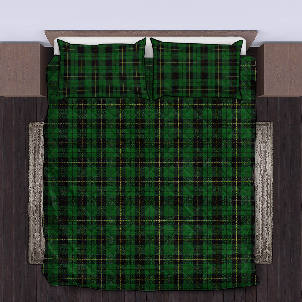 Wallace Hunting Tartan Quilt Bed Set King - Tartan Vibes Clothing