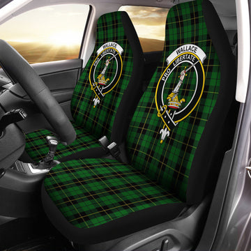 Wallace Hunting Tartan Car Seat Cover with Family Crest