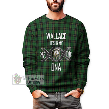 Wallace Hunting Tartan Sweatshirt with Family Crest DNA In Me Style