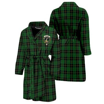 Wallace Hunting Tartan Bathrobe with Family Crest