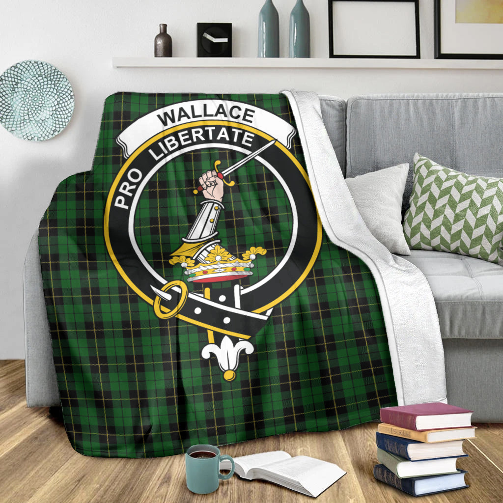 wallace-hunting-tartab-blanket-with-family-crest