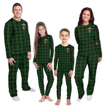 Wallace Hunting Tartan Pajamas Family Set with Family Crest