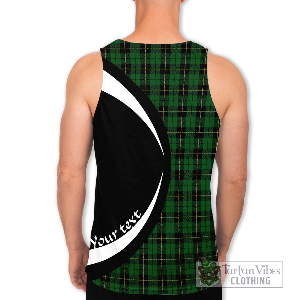 Wallace Hunting Tartan Men's Tank Top with Family Crest Circle Style - Tartan Vibes Clothing