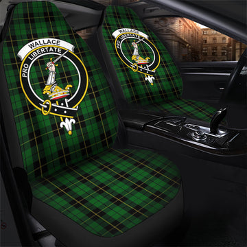 Wallace Hunting Tartan Car Seat Cover with Family Crest