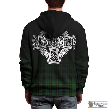 Wallace Hunting Tartan Hoodie Featuring Alba Gu Brath Family Crest Celtic Inspired