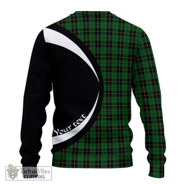 Wallace Hunting Tartan Ugly Sweater with Family Crest Circle Style