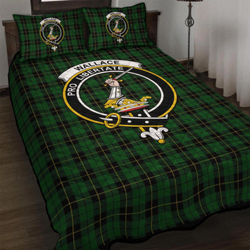 Wallace Hunting Tartan Quilt Bed Set with Family Crest