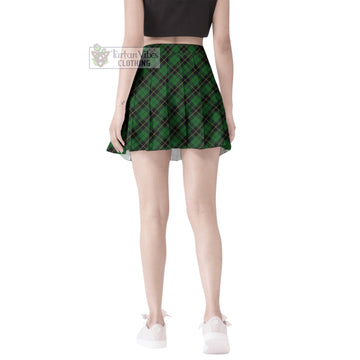 Wallace Hunting Tartan Women's Plated Mini Skirt