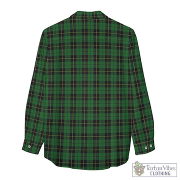 Wallace Hunting Tartan Women's Casual Shirt with Family Crest