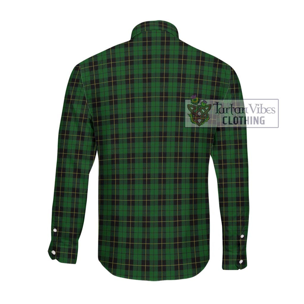 Wallace Hunting Tartan Long Sleeve Button Shirt with Family Crest DNA In Me Style - Tartanvibesclothing Shop