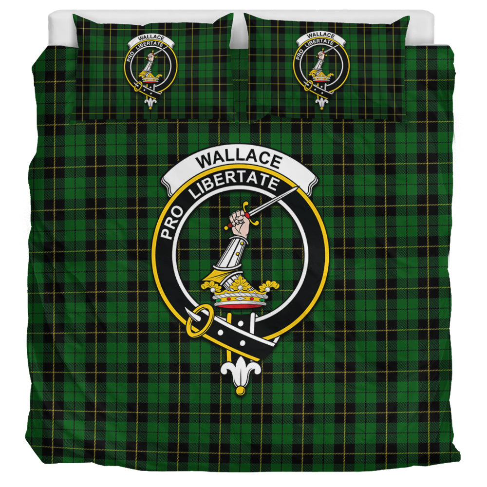 Wallace Hunting Tartan Bedding Set with Family Crest UK Bedding Set UK Super King 104*94 inch - Tartan Vibes Clothing