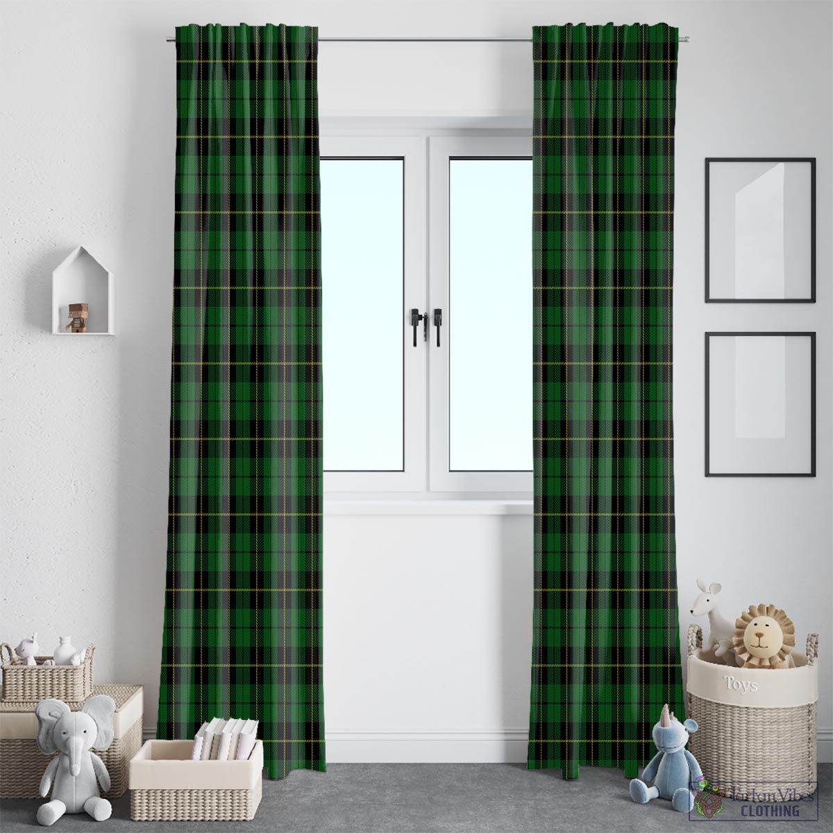 Wallace Hunting Tartan Window Curtain