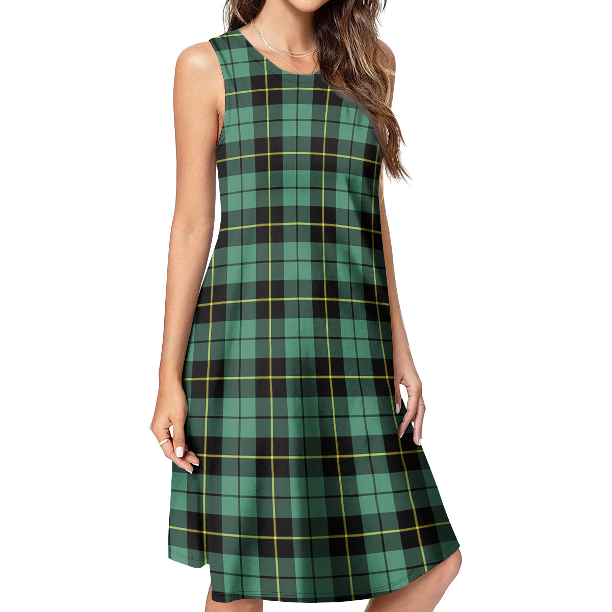 Wallace Hunting Ancient Tartan Womens Casual Dresses - Tartanvibesclothing