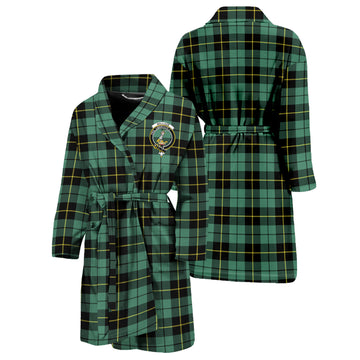 Wallace Hunting Ancient Tartan Bathrobe with Family Crest