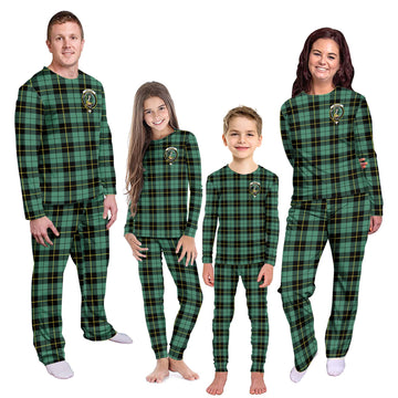 Wallace Hunting Ancient Tartan Pajamas Family Set with Family Crest