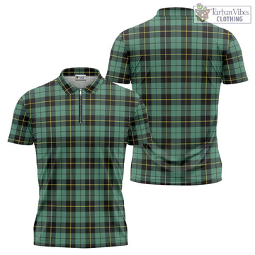 Wallace Hunting Ancient Tartan Zipper Polo Shirt