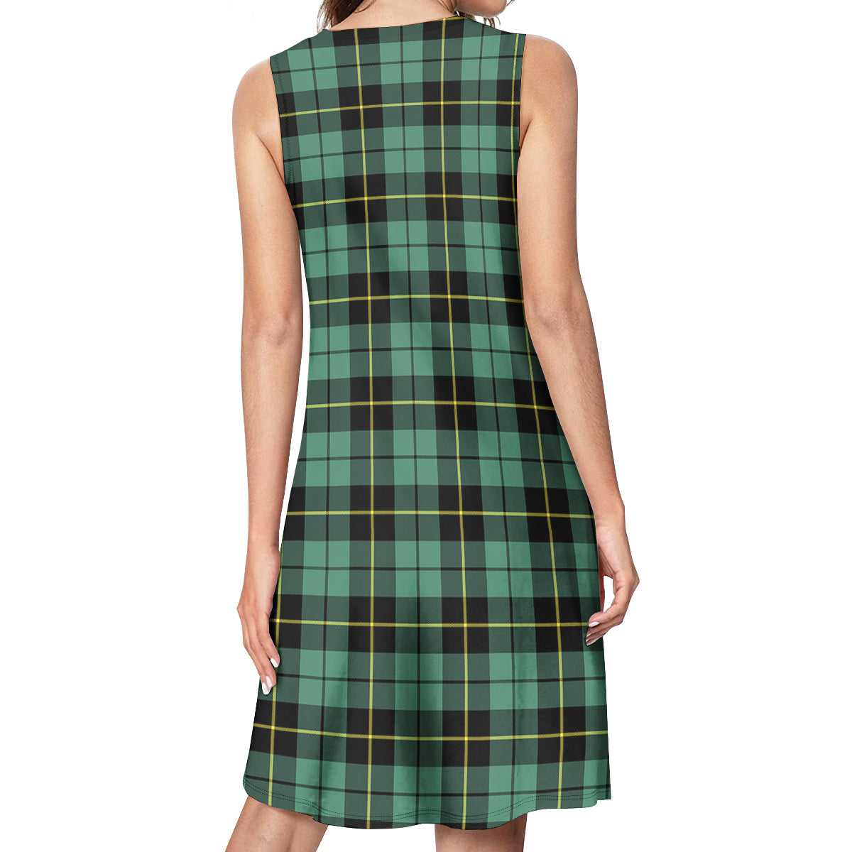 Wallace Hunting Ancient Tartan Womens Casual Dresses - Tartanvibesclothing