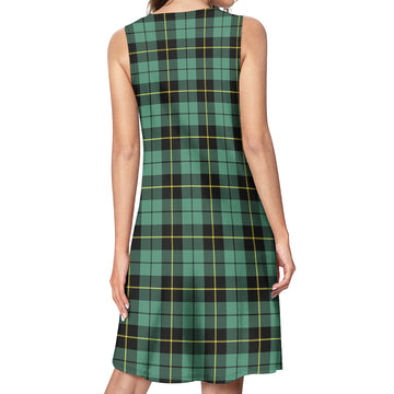 Wallace Hunting Ancient Tartan Womens Casual Dresses