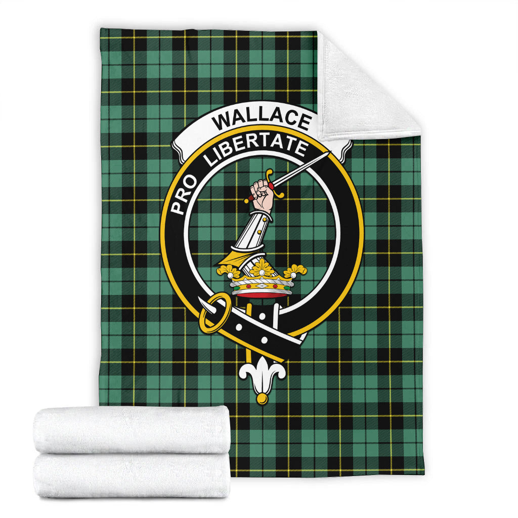 wallace-hunting-ancient-tartab-blanket-with-family-crest