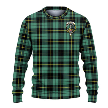 Wallace Hunting Ancient Tartan Ugly Sweater with Family Crest