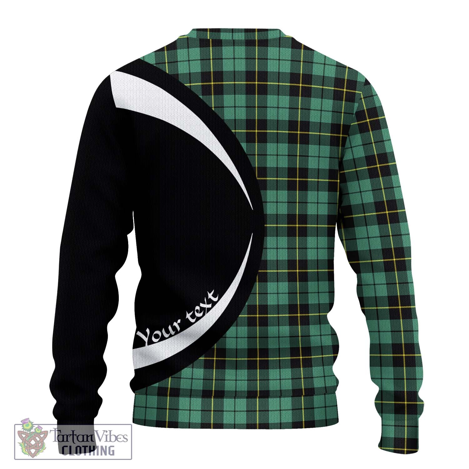 Wallace Hunting Ancient Tartan Knitted Sweater with Family Crest Circle Style - Tartan Vibes Clothing