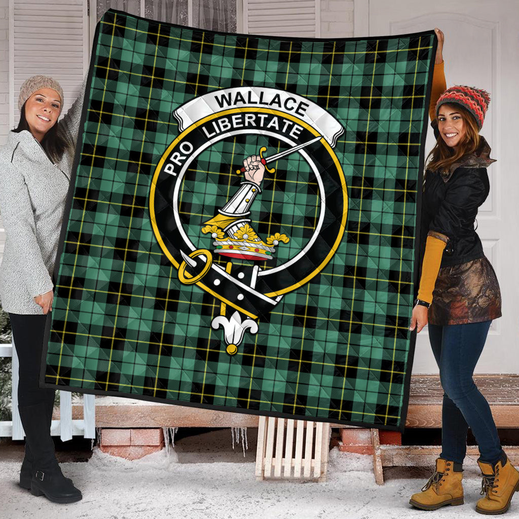 wallace-hunting-ancient-tartan-quilt-with-family-crest