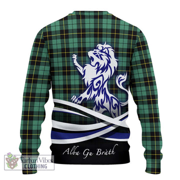 Wallace Hunting Ancient Tartan Ugly Sweater with Alba Gu Brath Regal Lion Emblem