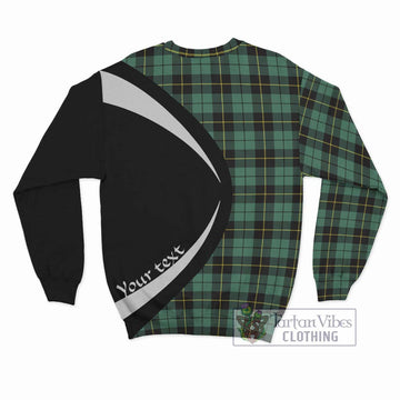 Wallace Hunting Ancient Tartan Sweatshirt with Family Crest Circle Style