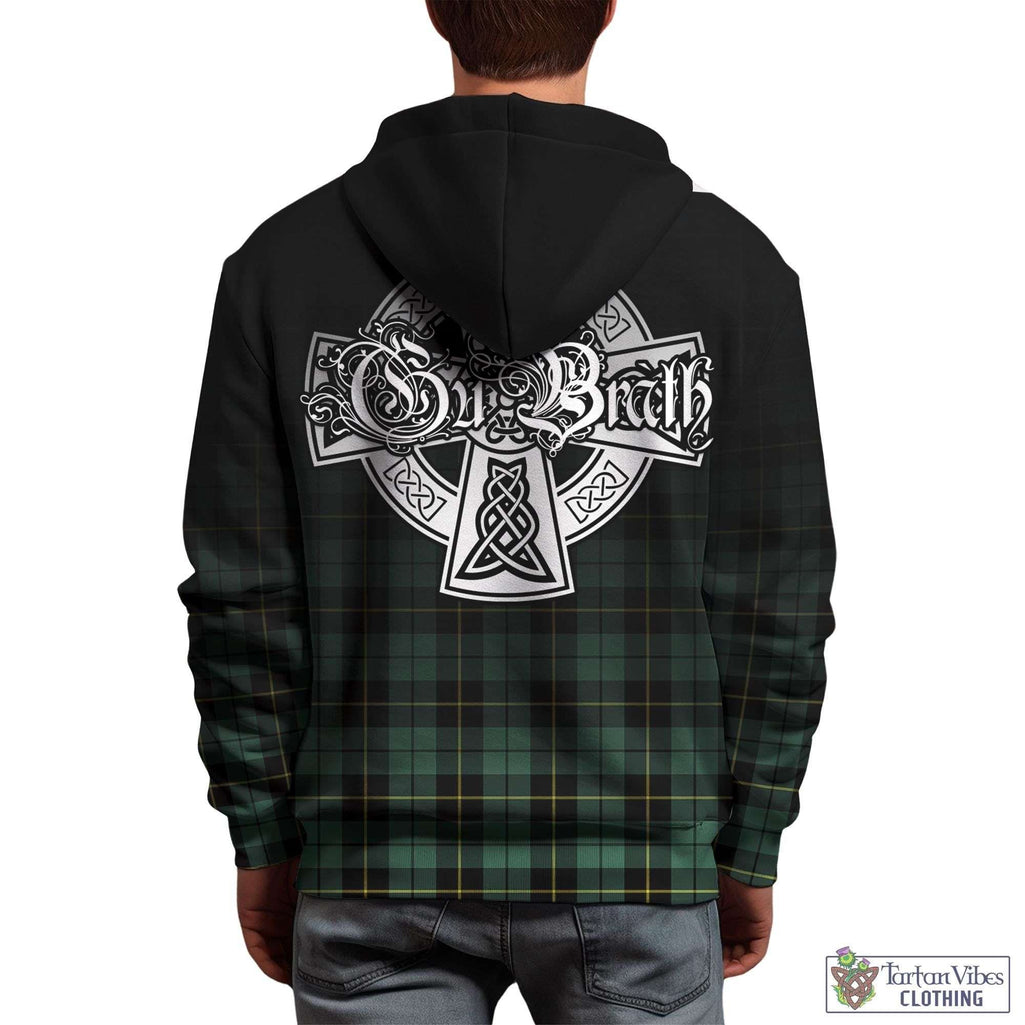 Tartan Vibes Clothing Wallace Hunting Ancient Tartan Hoodie Featuring Alba Gu Brath Family Crest Celtic Inspired