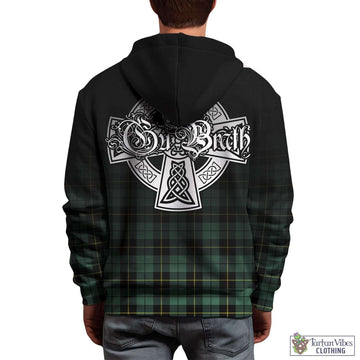 Wallace Hunting Ancient Tartan Hoodie Featuring Alba Gu Brath Family Crest Celtic Inspired