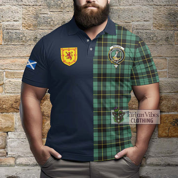 Wallace Hunting Ancient Tartan Polo Shirt Alba with Scottish Lion Royal Arm Half Style