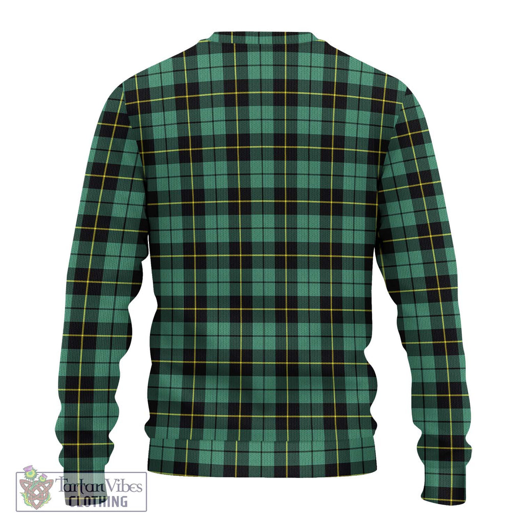 Wallace Hunting Ancient Tartan Knitted Sweater with Family Crest DNA In Me Style - Tartanvibesclothing Shop