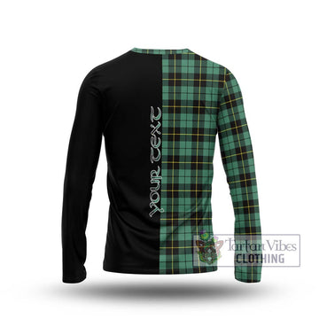 Wallace Hunting Ancient Tartan Long Sleeve T-Shirt with Family Crest and Half Of Me Style