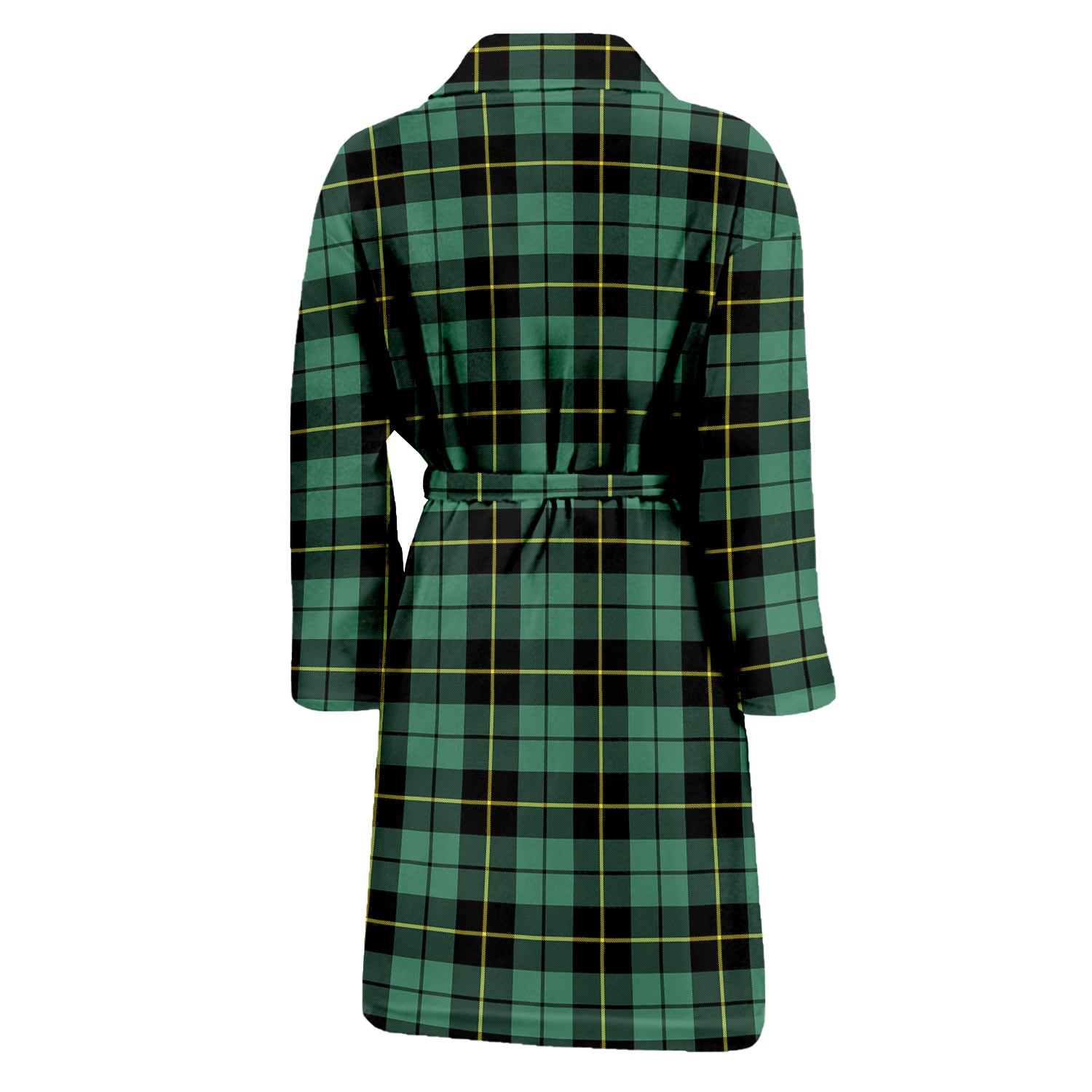 Wallace Hunting Ancient Tartan Bathrobe with Family Crest - Tartan Vibes Clothing