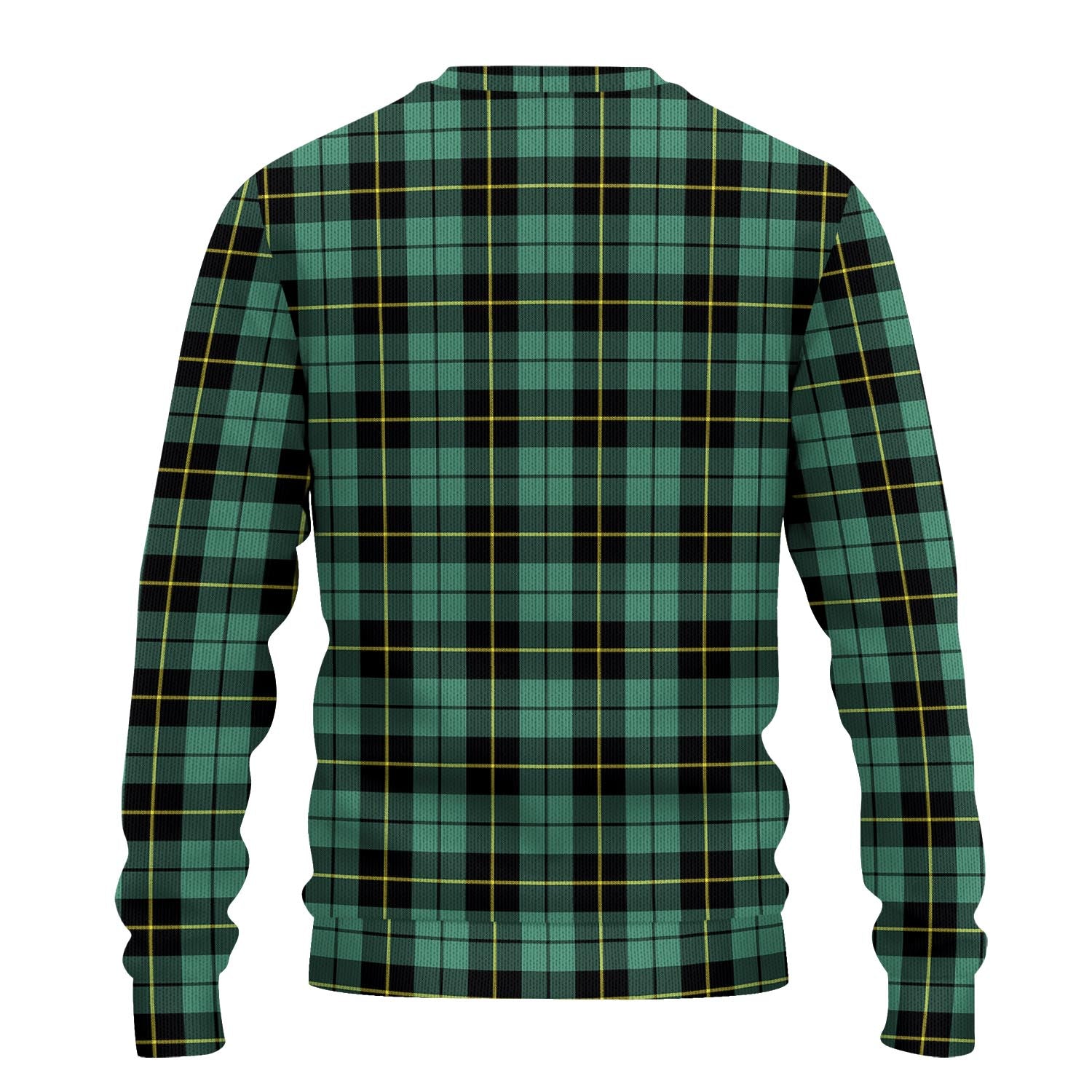 Wallace Hunting Ancient Tartan Knitted Sweater with Family Crest - Tartanvibesclothing