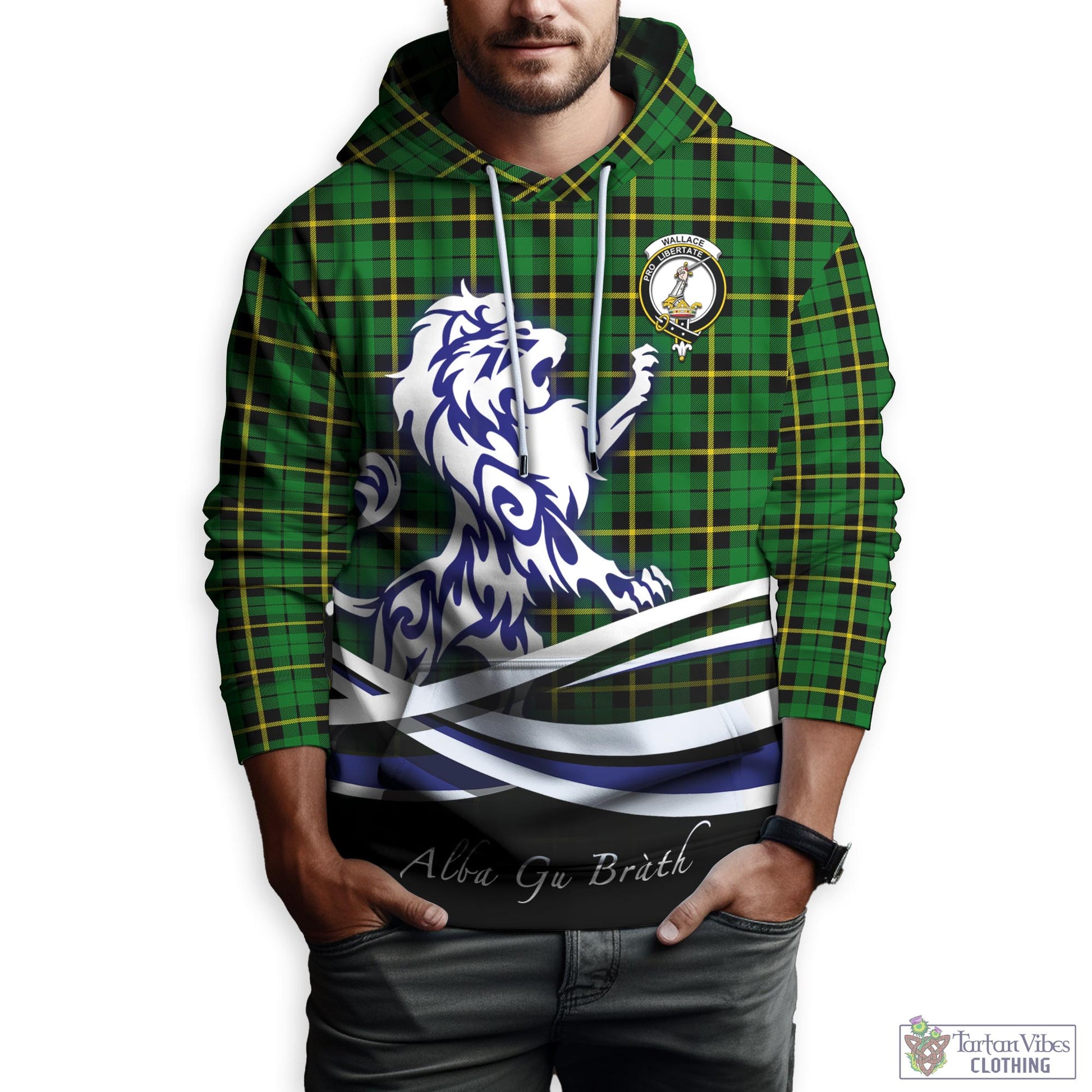 wallace-hunting-green-tartan-hoodie-with-alba-gu-brath-regal-lion-emblem