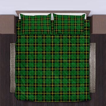 Wallace Hunting Green Tartan Quilt Bed Set