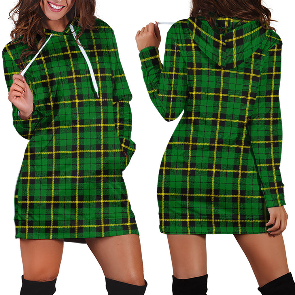 Wallace Hunting Green Tartan Hoodie Dress - Tartan Vibes Clothing