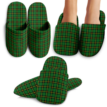 Wallace Hunting Green Tartan Home Slippers