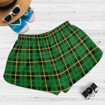 Wallace Hunting Green Tartan Womens Shorts