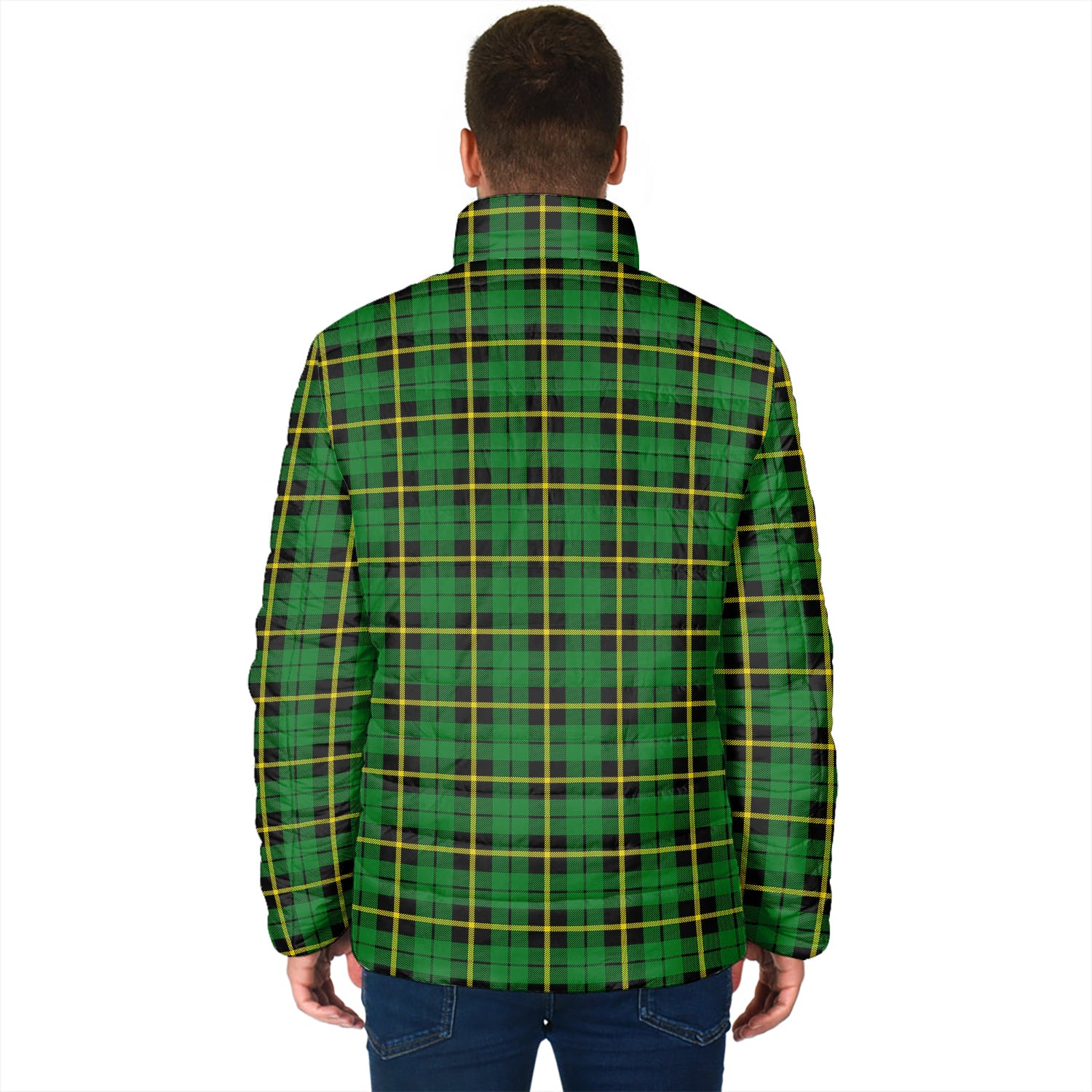 Wallace Hunting Green Tartan Padded Jacket - Tartan Vibes Clothing