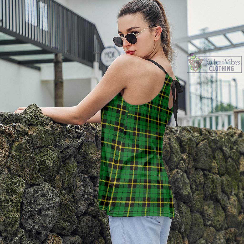 Tartan Vibes Clothing Wallace Hunting Green Tartan Loose Halter Neck Camisole