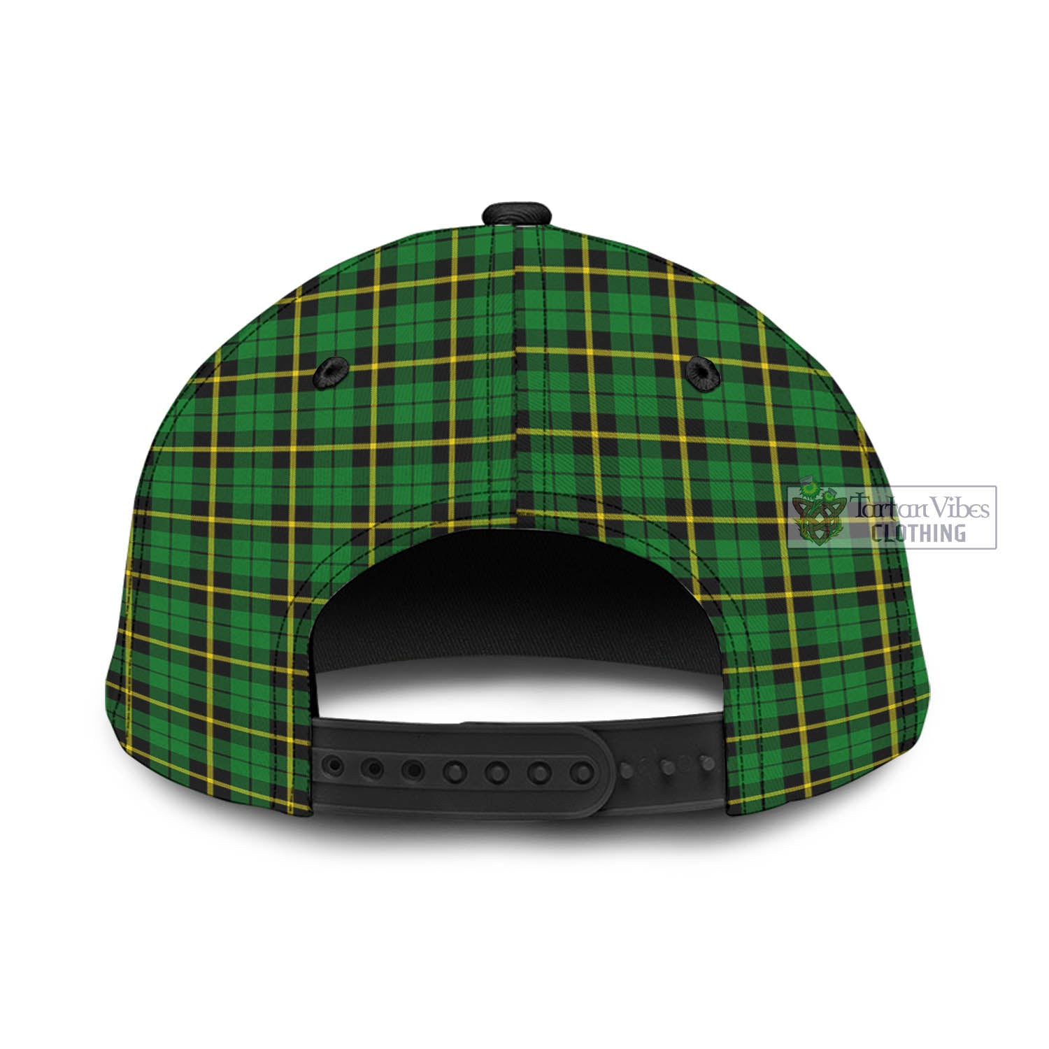 Tartan Vibes Clothing Wallace Hunting Green Tartan Classic Cap with Family Crest In Me Style