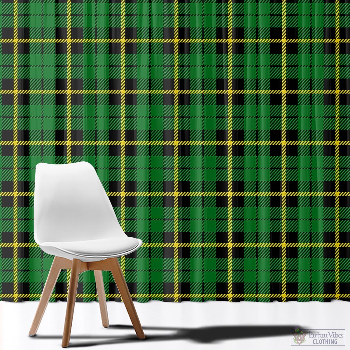 Wallace Hunting Green Tartan Window Curtain