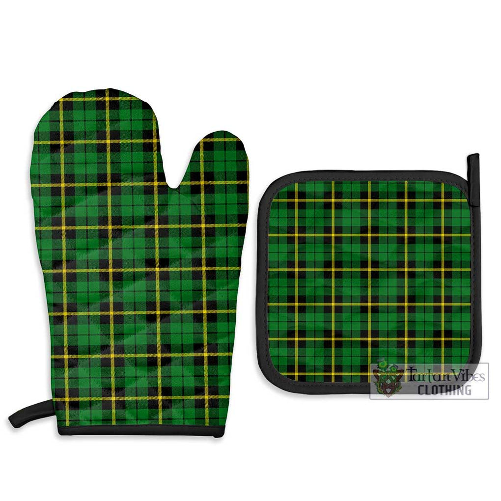 Wallace Hunting Green Tartan Combo Oven Mitt & Pot-Holder Combo 1 Oven Mitt & 2 Pot-Holder Black - Tartan Vibes Clothing