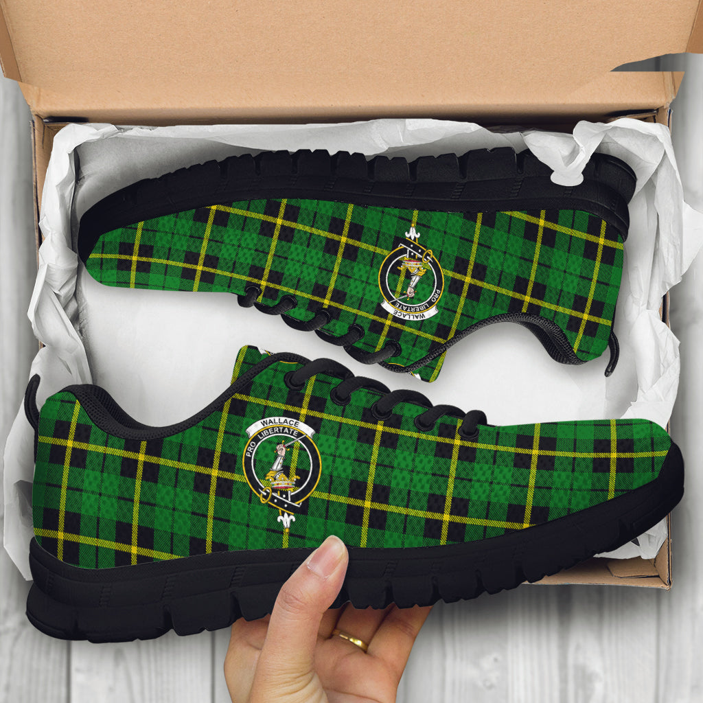 wallace-hunting-green-tartan-sneakers-with-family-crest