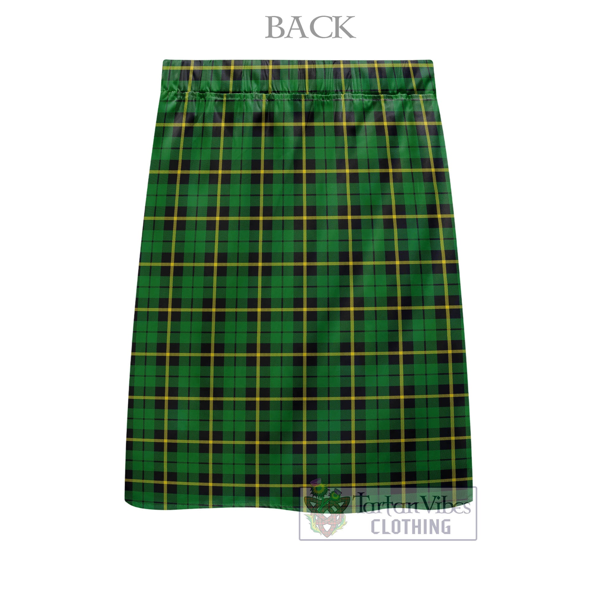 Tartan Vibes Clothing Wallace Hunting Green Tartan Men's Pleated Skirt - Fashion Casual Retro Scottish Style