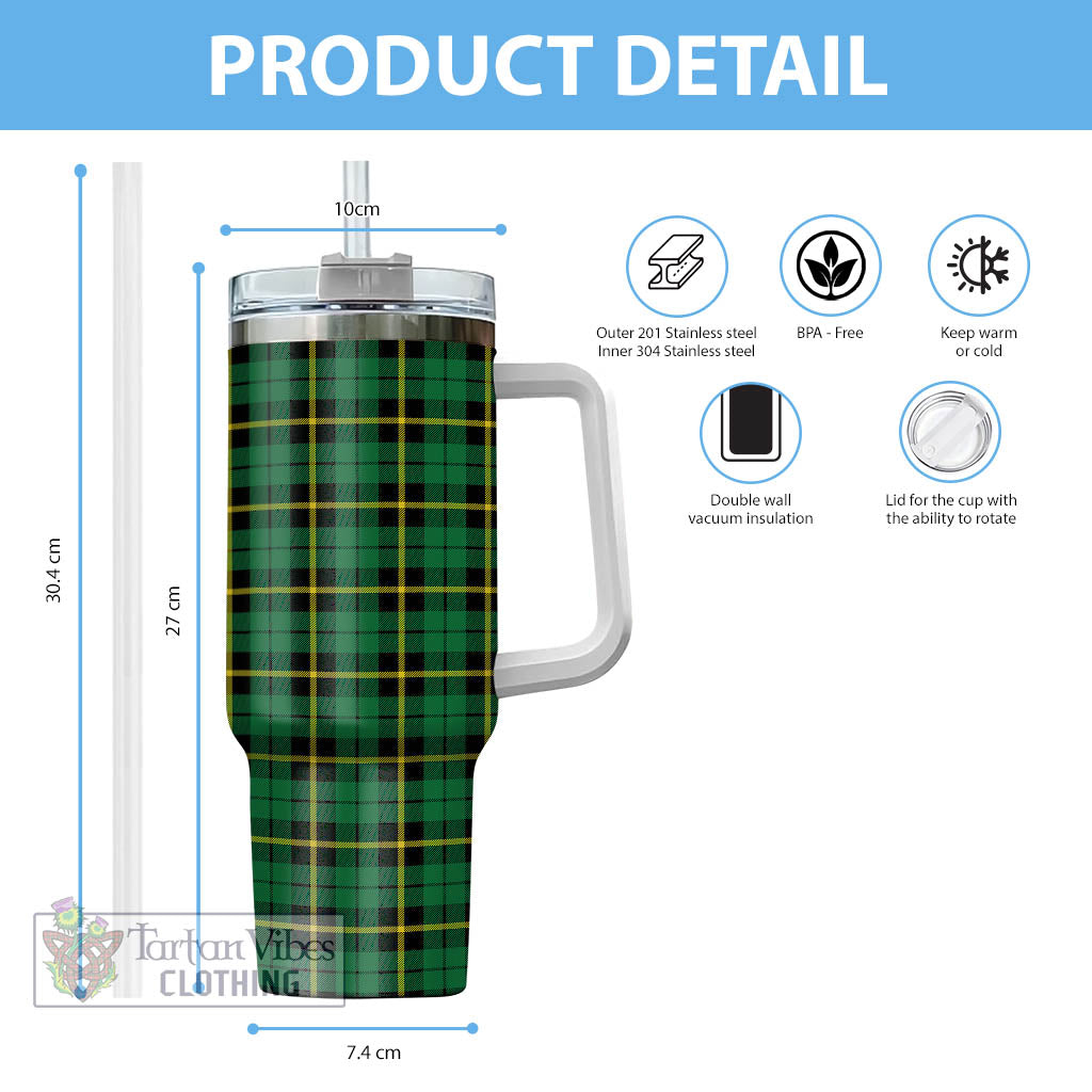 Tartan Vibes Clothing Wallace Hunting Green Tartan Tumbler with Handle