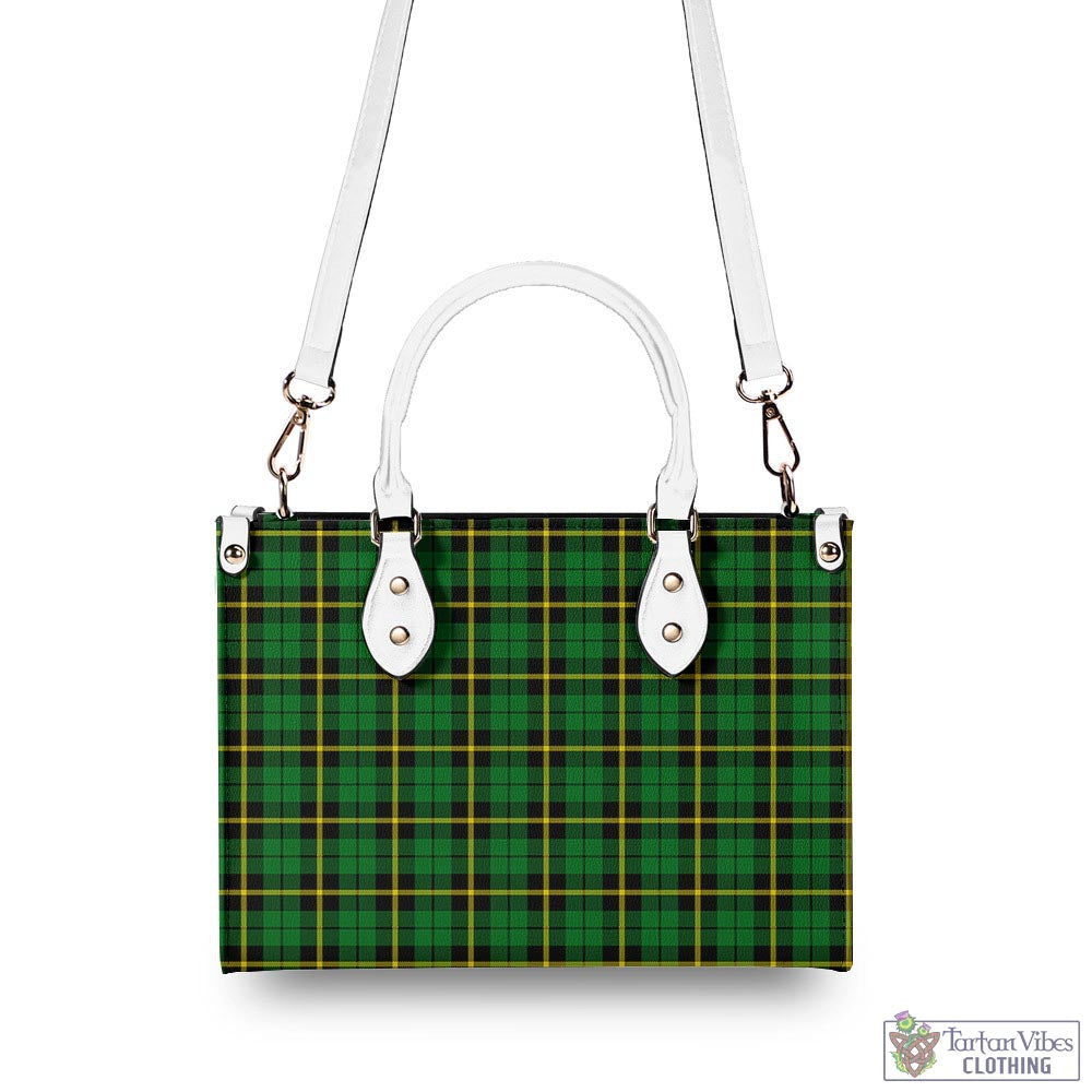 Tartan Vibes Clothing Wallace Hunting Green Tartan Luxury Leather Handbags